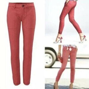 Cabi I Hutton Nantucket Red Jogger Pants Sz 8